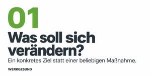 Frage 1: Was soll sich durch deine Gesundheitsmaßnahme verändern?