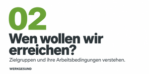 Frage 2: Welche Beschäftigten möchtest du mit deiner Gesundheitsmaßnahme erreichen?